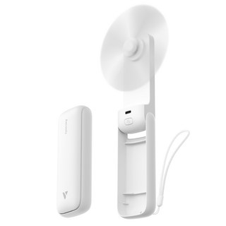 Aecooly 3in1 초미니 휴대용 손선풍기 접이식 슬림핏 탁상용 선풍기, 화이트, Pocket 01, 1개