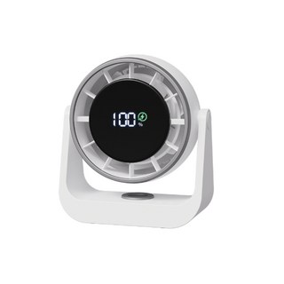 타리홈스 무선 탁상용 선풍기 무소음, 실버 화이트