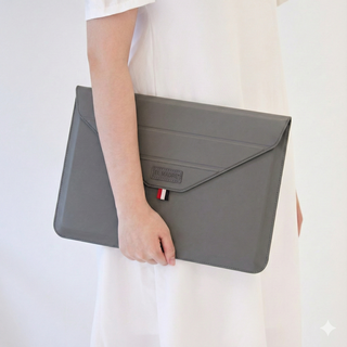 엘마드레 노트북파우치 방수 케이스 맥북에어 삼성 lg그램 노트북커버, 멜란지그레이, 1개