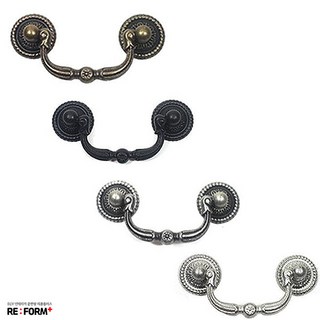 리폼플러스 해마손잡이 2구 손잡이 장농손잡이, 5_해마96p 엔틱, 1개