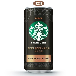 스타벅스 파이크플레이스 로스트블랙 200ml, 12개