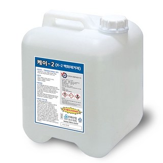 이레산업 K-2 백화제거제 18L 적벽돌 석재 돌계단 타일바닥 등의 백화현상 제거, 1개