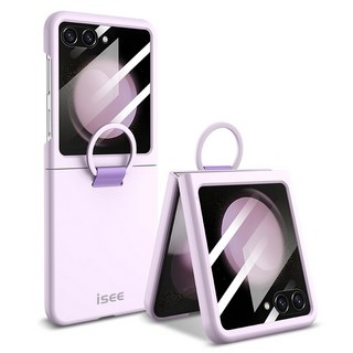 isee아이시 Z플립5/6/7호환 일체형 액정보호 하드with 링 케이스