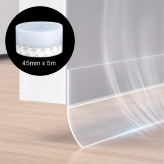 도르나솔 실리콘 문풍지 틈새 차단 테이프 45mm x 5m, 1개