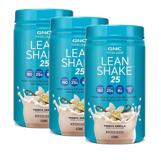 지엔씨 토탈 린 쉐이크 25 단백질 파우더 프렌치 바닐라맛 GNC Lean Shake 25, 3개, 832g