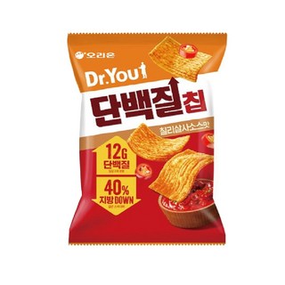 오리온 닥터유 단백질칩 칠리살사맛, 60g, 6개