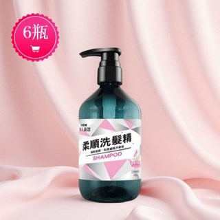 妙管家 職人嚴選 柔順洗髮精(純淨花香) 480gX6入 壓瓶組｜溫和潔淨、柔順不打結、清新花香, 1個