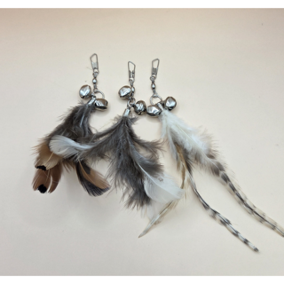 고양이 3종 깃털 리필 장난감 야옹이 낚시대, 단일, 1세트