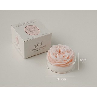 GIFTME5 玫瑰香薰蠟燭, 1件, 9.4ml, 嫩粉色-柏林少女