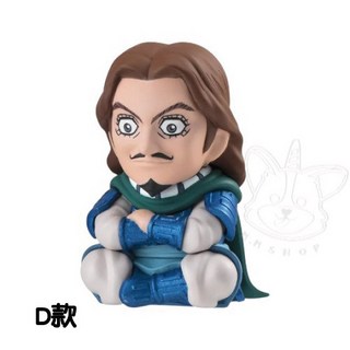 M.M小舖 BANDAI 王者天下P2 轉蛋 扭蛋 王賁 蒙恬 王騎 騰 公仔 模型 全4款, 1個, D款/騰1J101