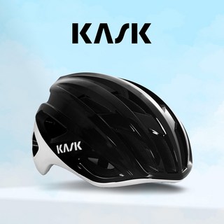 카스크 모지토 3 큐브 자전거 헬멧 안전모, 블랙화이트, 1개