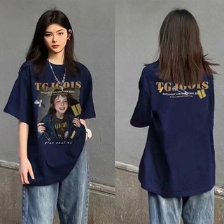 復古短袖T卹女高街夏季2024上衣美式新款寬鬆潮