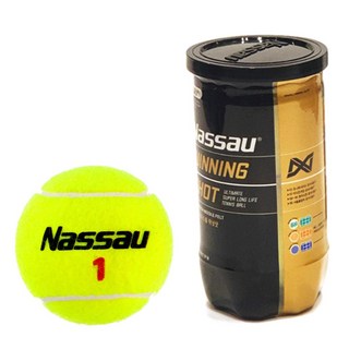 낫소 위닝샷 테니스공 캔볼 (10캔/20볼), 혼합색상, 10개