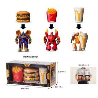 麥當勞 新世紀福音戰士 初號機漢堡 貳號機薯條 零號機奶昔 日本限定 在台現貨, 1個