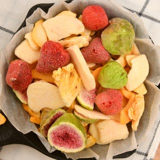 딸기 파인애플 복숭아 무화과 사과 동결건조 과일칩, 1개, 100g