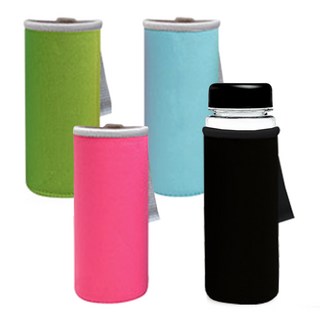 네오프렌 핸디칼라 물병 물통 보틀 파우치 주머니 보온 보냉 기념품 답례품 졸업 입학 체육대회 운동회 개업 집들이 선물, 핑크, 1개