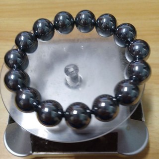 14mm 鈦赫茲圓珠手串