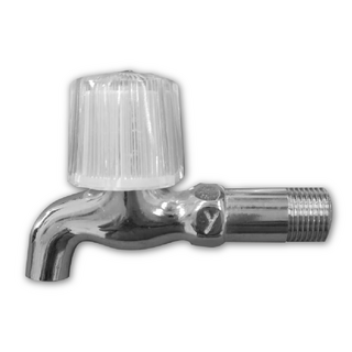 好運優選 S0306 水晶長栓 電光型長栓 簡約時尚 安裝便捷 適用於多種水管, 1個, 和成型長栓(6分)