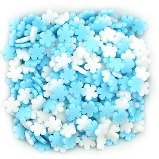 데코야 슈가스프링클 눈꽃 셰이프 (시즌/겨울/크리스마스/베이킹/토핑/재료), 눈꽃 셰이프 300g, 300g, 1개