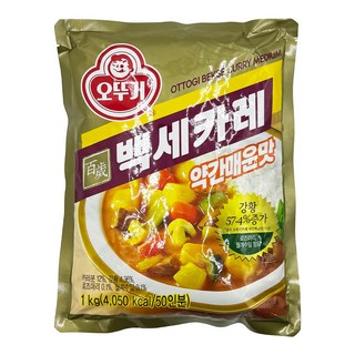 오뚜기 백세카레 약간매운맛 특별식 아점메뉴 주말메뉴 간편식 가족식사 캠핑요리 1KG 1개