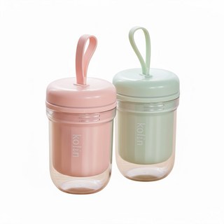 歌林 無線疊疊杯果汁機 KJE-MN355G/P，無線便攜，疊疊杯設計，輕鬆榨汁，健康生活, MN-355P