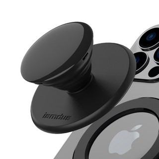 iamdue 磁性手機氣囊支架, 1個, 黑色