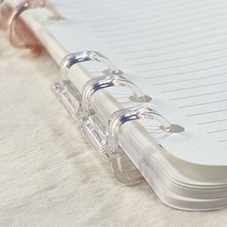 아트박스/느낌상점 셀프 제본 바인더링 플라스틱 삼공링 3공 D링 O링 루, 투명