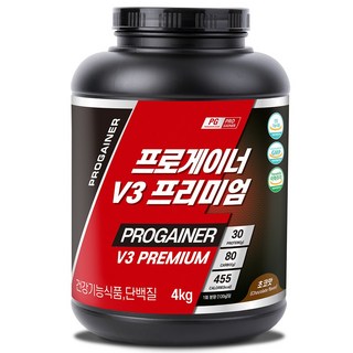 프로게이너 V3프리미엄 초코맛 체중근육 벌크업게이너, 4kg, 1개