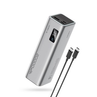 CUKTECH 酷態科 15號SE 100W 筆電行動電源 Wh CCC標示 可上飛機 20000mAh (PB200), 國際＋中國標準版 (Wh+CCC), 灰色, 6973886190766