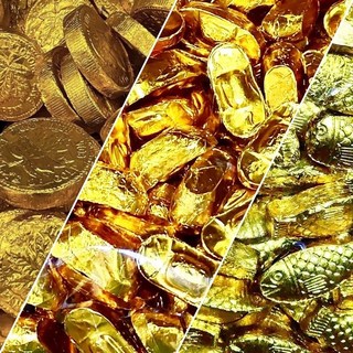 【粿女兒商行】現貨金幣金元寶金魚巧克力 過年拜拜用 恭喜發財 年年有餘, 金幣