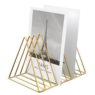 三角雜誌架 書架, 黃金色