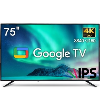 [10% 환급가전]위드라이프 구글 스마트 75인치TV 4K UHD 최신형 고화질 안드로이드티비, 75SMART(상하형), 방문설치, 벽걸이형, 191cm/75인치