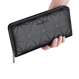 Williampolo英皇保羅 男長款錢包 潮流時尚 真皮休閒手拿包 拉鍊錢夾 多卡位多功能錢包 皮夾 長款【奧特萊斯】