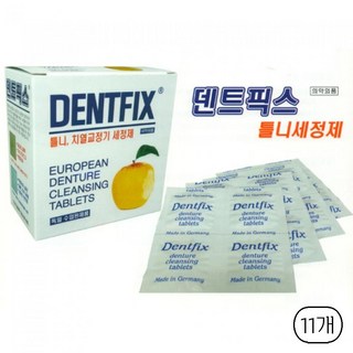 덴트픽스 틀니 세정제 32정, 11개