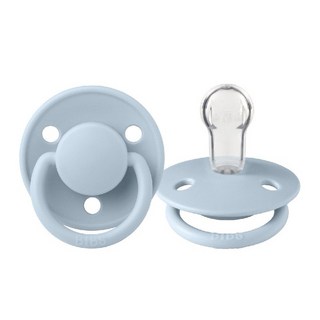 桃園小太陽 BIBS 丹麥 DE LUX 矽膠奶嘴 0-18M 一般款 夜光款 丹麥奶嘴 奶嘴 夜光奶嘴, 寶貝藍0-18M, 1個