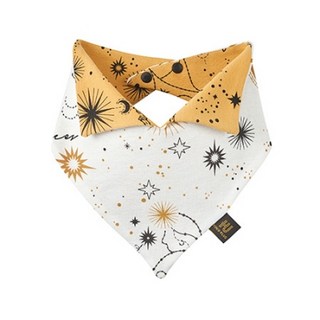 KUKU PLUS 純真之瞳造型圍兜 100%純棉材質, 1個, KUKU PLUS 十二星座三角圍兜