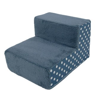 8DECO 강아지계단 애견계단 펫스텝 모음 1단2단3단4단 (커버+솜포함) ce4, 네이비 블루 버블, 1개