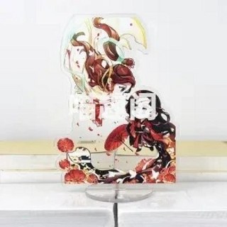 천관사복 굿즈 미니어처 피규어 스탠딩 키 체인 천사 홀더 패션 여우 펜던트 링 아크릴, 5