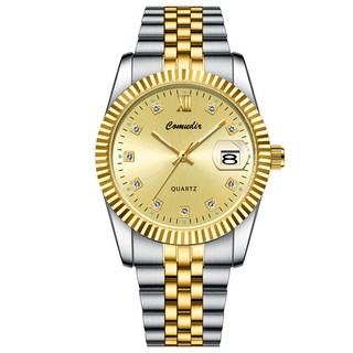 男士商務石英錶 夜光日曆防水休閒手錶