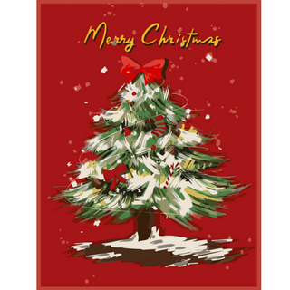 온메이드 DIY 명화그리기 그림그리기 세트 MD-220, 1개, 70 크리스마스 트리