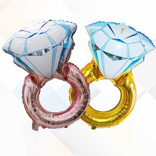 鑽戒鋁箔氣球 70CM 大鑽戒 - 喜宴婚禮布置 情人節婚紗照 求婚道具