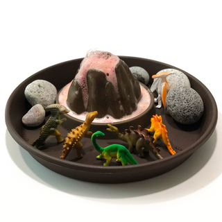 워크지 증정 풀패키지 화산실험키트 실험재료 포함 화산폭발놀이 유아 어린이 과학놀이 엄마표놀이 집콕놀이 공룡 스몰월드, 1개