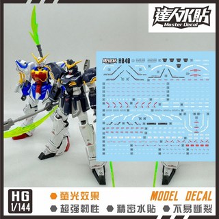 大林水貼 螢光版 HGAC 1/144 神龍鋼彈 死神鋼彈 模型水貼, 1個
