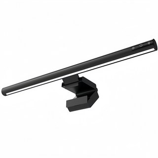 螢幕掛燈 護眼檯燈 USB供電 無眩光 亮度色溫可調 簡約時尚, 黑色, 1個