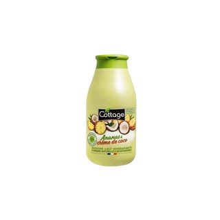 코티지 파인애플 앤 코코넛 크림 모이스처라이징 샤워 밀크 바디워시, 250ml, 1개