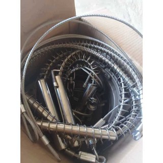 멧돼지포획 야생돌물 퇴치기 와이어줄 4mm, 4mm 2단 싱글와이어 세트