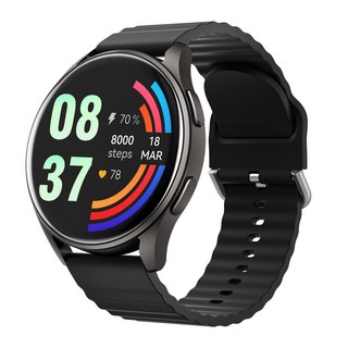 DAICOO 통화가능 GPS 블루투스 스마트워치 대화면 한글판 R6, GPS + 블루투스, 3.5cm, 블랙