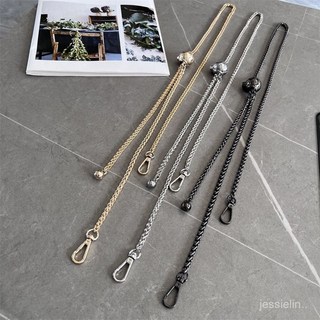 鏈條三宅包帶 可調節燈籠鏈條 斜挎金屬鏈條 肩帶斜跨 單肩百搭時尚