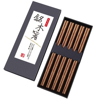 銘木箸 General Chopsticks, 雞翅木5入禮盒組, 1套, 5雙