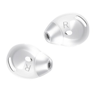 호환 이어 패드 팁 분실 방지 AirPods 용 실리콘 커버 4 번째 AirPods4 보호 슬리브 귀마개 미끄럼 이어팁, 1Pair, Transparent